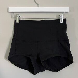 lululemon Black Rev Spandex Shorts - size 2